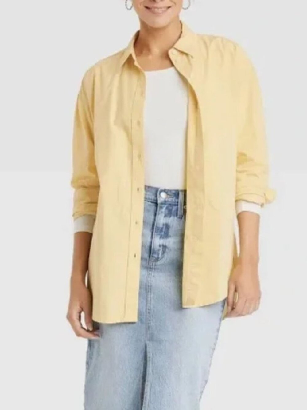 Women's long sleeve button down
